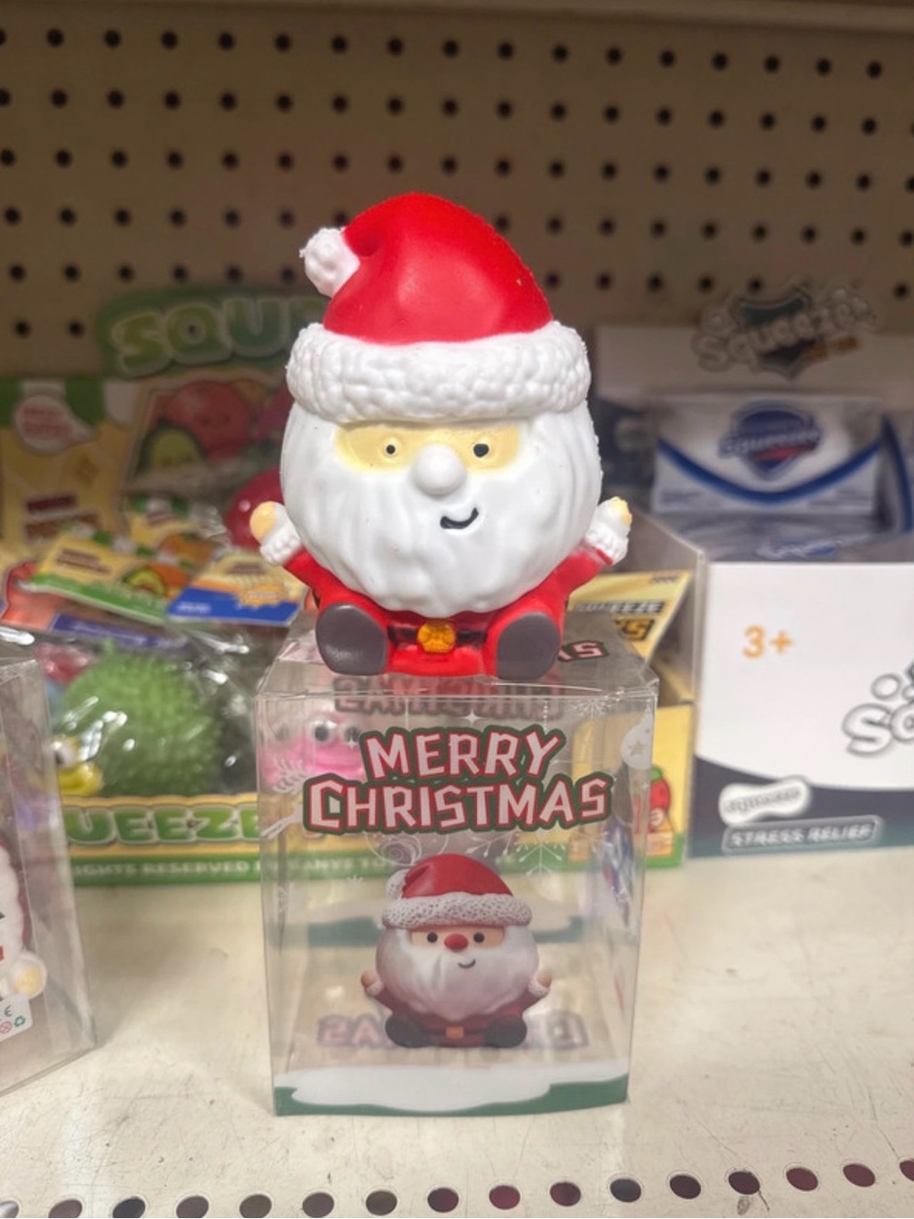 Crunchy Santa squishy Christmas fidget toy asmr